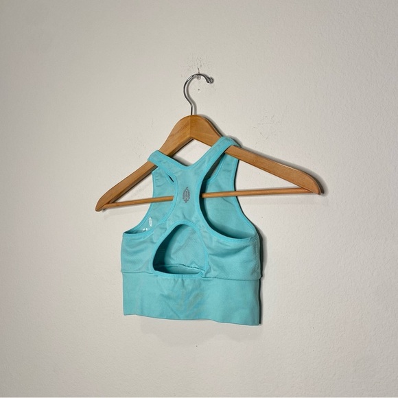 Free People FP Movement Every Single Time Bra in Aqua Glass - Picture 5 of 7